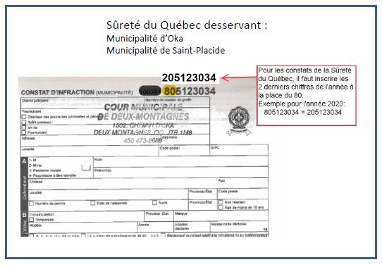 Paiement D Un Constat D Infraction Ville De Deux Montagnes